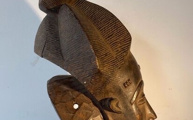 Mask (1) - Wood - Baoulé - Côte d'Ivoire