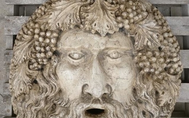Mask / Fountain Mouth - "God Bacchus" - Diameter 90 cm