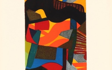 Maurice Estève: ”Emergence”, 1975. Signed Estève, 2/15. Lithograph in colours. Sheet size 40×30 cm.