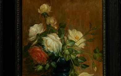 Max Albert Carlier (1872-1938), "Still Life of Roses in