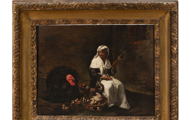 Michiel Sweerts (Bruxelles 1618 - Goa 1664) Anziana filatrice...