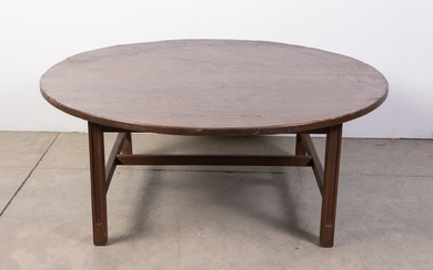 Mid Century Modern MCM Round Low Coffee Table