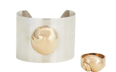 Mignon Faget Moonsnail Cuff Bracelet and Ring