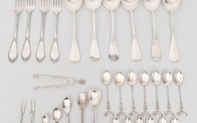 Mixed Continental Silver & Sterling Flatware