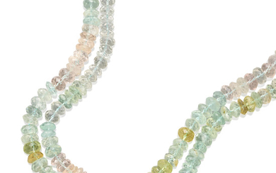 Multi-color Beryl Bead Necklace