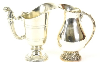 Neoclassical Style Silver Plate Water Pitcher