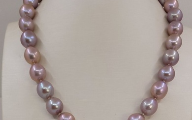 No Reserve Price Necklace - No reserve price - 11x13mm Pink Edison Freshwater Pearls
