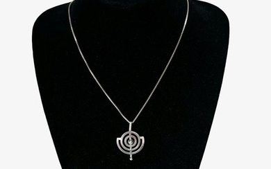 No Reserve Price - Willy Winnæss voor David Andersen - Necklace with pendant - Planet Silver