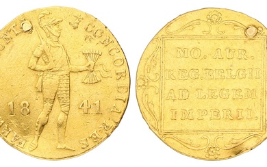 No reserve - Gouden dukaat. Willem II. 1841. Zeer Fraai.