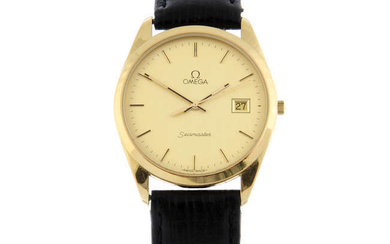 OMEGA - a gold plated Seamaster wrist watch 33mm.