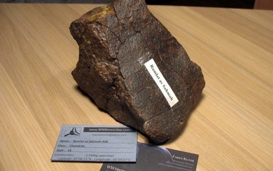 Official Meteorite RAS 428 - Specimen 2.590 kg as found (with GPS data + in situ pictures) - 2.59 kg