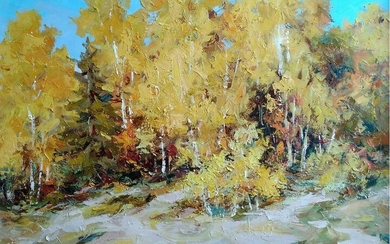 Oil painting Golden autumn Alexander Nikolaevich