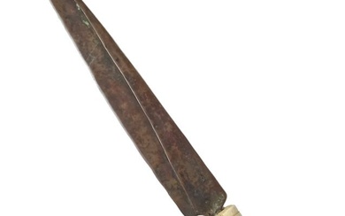 Ojibwa Region Fur Trade Bone Knife Copper Dag Dagger Sorby Buffalo Lance Influence Folk Art American