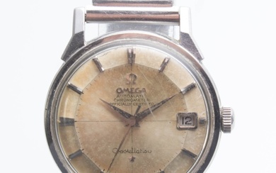 Omega Constellation 'Pie Pan'. Vintage steel men's watch. Ø. 34 mm