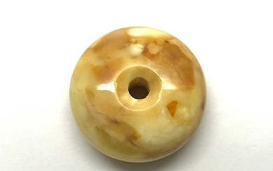 Outstanding Amber Pendant shaped like a Doughnut