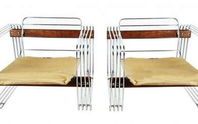 PAIR OF ARMCHAIRS BY HEINZ MAIER