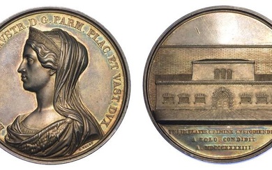 PARMA. MARIA LUIGIA D'AUSTRIA, 1815-1847. Medaglia in argento 1843. Nuovo...