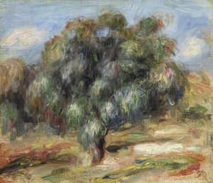 PAYSAGE - ARBRE AUX COLLETTES, Pierre-Auguste Renoir