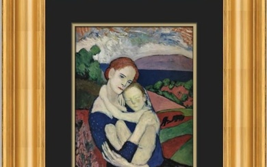 Pablo Picasso Mother and Child Custom Framed Print