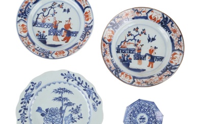 Pair of Chinese Porcelain Plates, Imari Palette