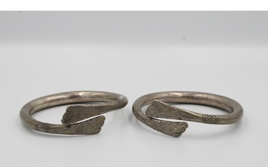 Pair of Chinese Tribal Arm Bangles.
