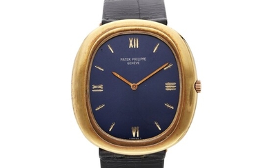 Patek Philippe Reference 3589 Ellipse | A yellow gold oval wristwatch, Circa 1975