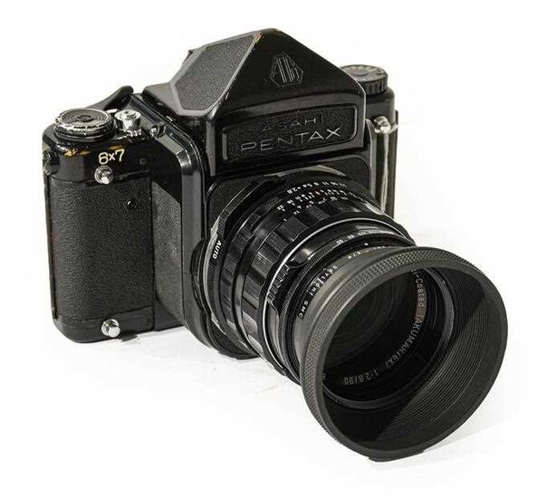 Pentax 6x7 Camera no.4060451 with Asahi Takumar f2.8 90mm...