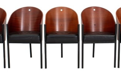 Philippe Starck x Aleph "Costes" Sapele Chairs, 5