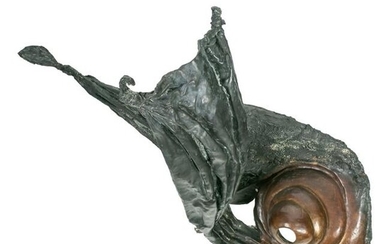 Phoebe Adams (b.1953) Biomorphic Bronze Sculpture
