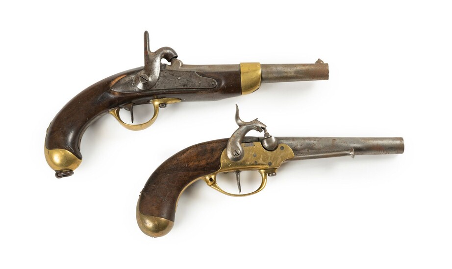 Pistolet d'arçon model 1777 premier model.... - Lot 243 - Euvrard & Fabre