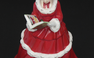 Porcelain figurine ''9th day of Christmas'' Second half of 20th century. Royal Doulton, Great Britain. Porcelain, painting. 15.5 cm. A small defect