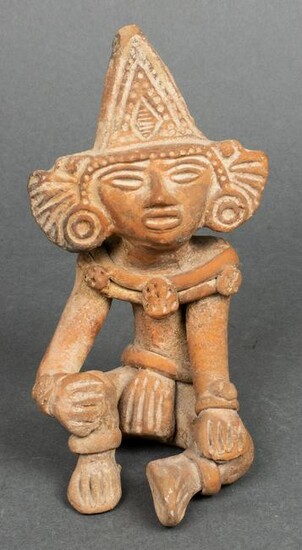 Pre-Columbian Pottery of Seated Figure