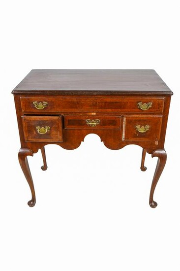 QUEEN ANNE STYLE MAHOGANY LOWBOY