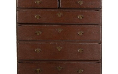 Queen Anne Painted Pine Chest of Drawers