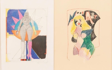 RICHARD LINDER TWO LITHOGRAPHS ON WOVE PAPER