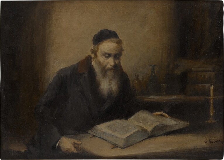 Rabbi Learning the Talmud, Hans Winter