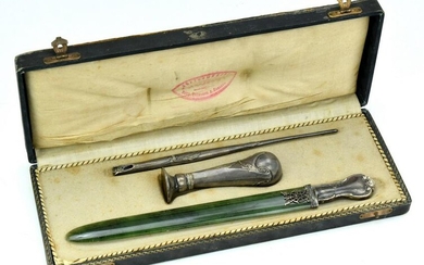 Rare Russian Set of Pen, Seal and Letter Opener in