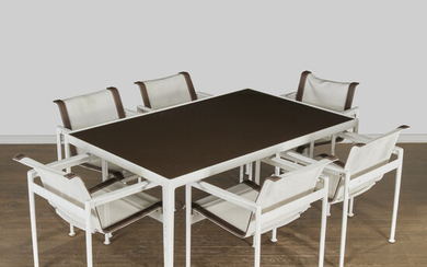 Richard Schultz, dining table and (6) chairs