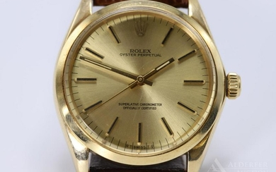 Rolex 14KY Gold Oyster Perpetual Watch