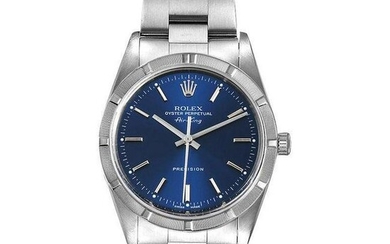 Rolex Air King Blue Dial Oyster Bracelet Watch