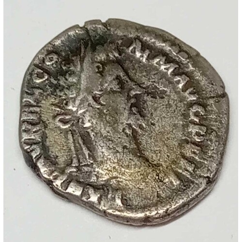 Roman. Commodus silver denarius 192AD. Herculi Romano Aug. C...
