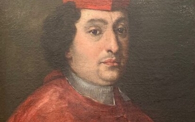 Roman school of the XVII-XVIII Century - Portrait of the Cardinal
