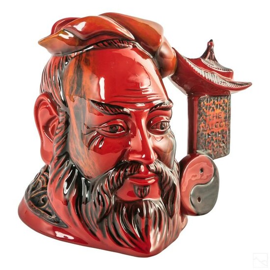 Royal Doulton Flambe Confucius Toby Character Jug
