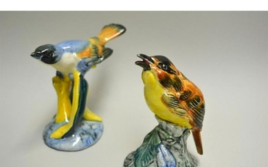 STANGL POTTERY BIRDS BLUE HEADED VIREO AND CHAT BIRD