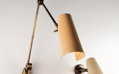 STILNOVO, Due lampade da parete in ottone