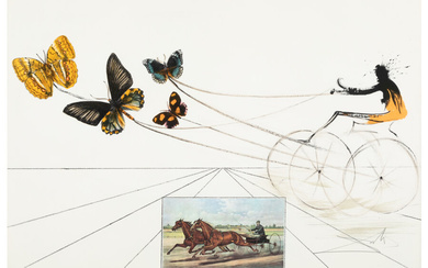 Salvador Dalí (1904-1989), American Trotting Horses #1, from Currier & IVes as Interpreted by Salvador Dalí (1971)