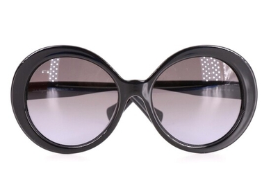 Salvatore Ferragamo SF956S Black Oversize Round Sunglasses with Case and Box