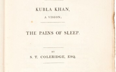 Samuel Taylor Coleridge | Christabel: Kubla Khan, etc. London, 1816, first edition