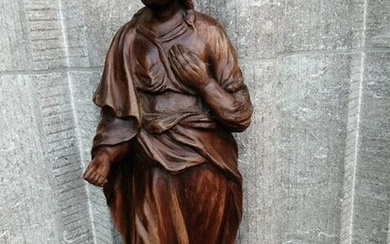 Sculpture, Maria (1) - Gothic Style - Wood - Late 19th century