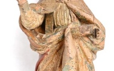 Sculpture, bishop - 77 cm - Wood - Early 18th century